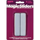 Magic Sliders 1 In. x 4 In. Rectangle Self Adhesive Furniture Glide,(4-Pack) Image 1