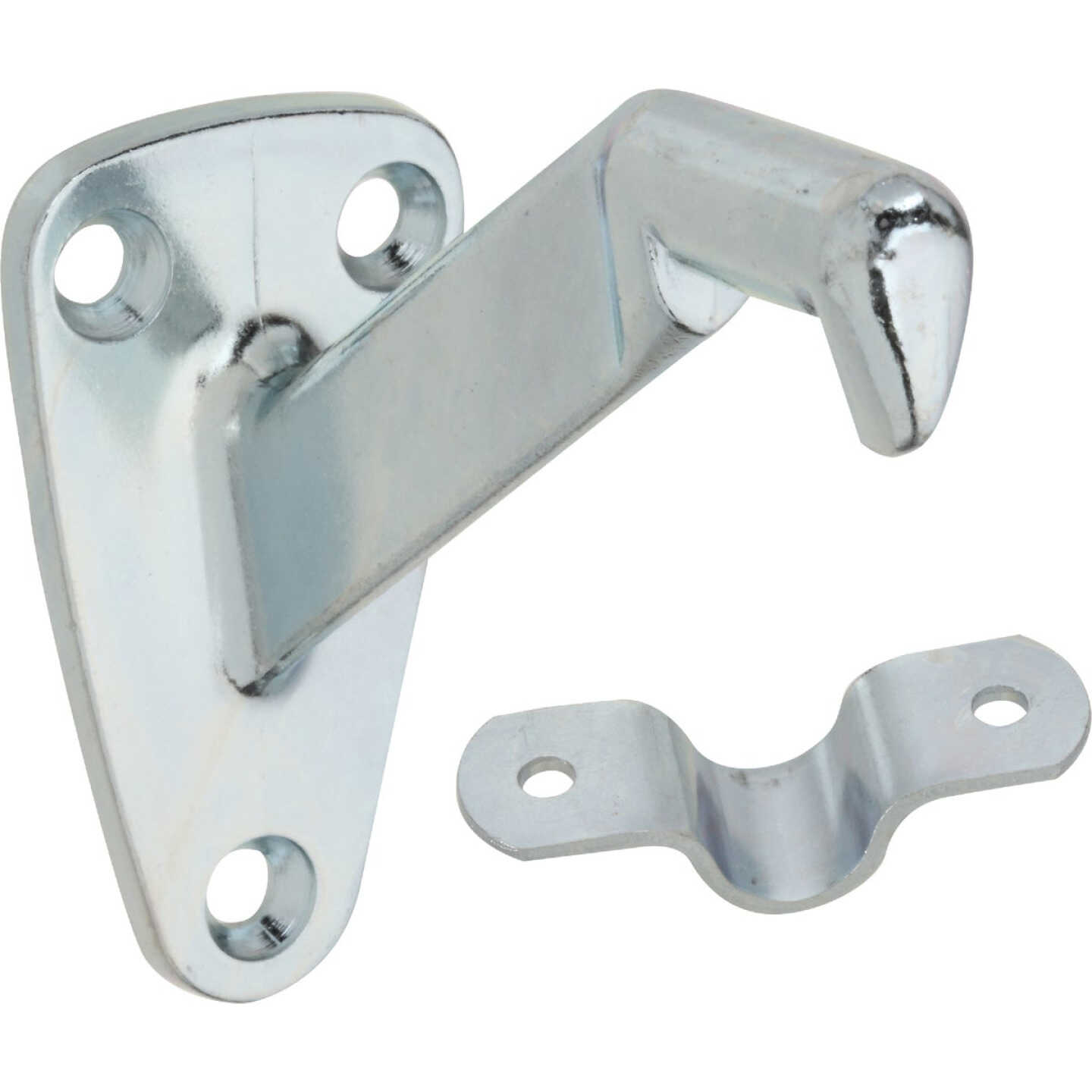 National Hardware Zinc Die-Cast with Steel Strap Handrail Bracket Image 1