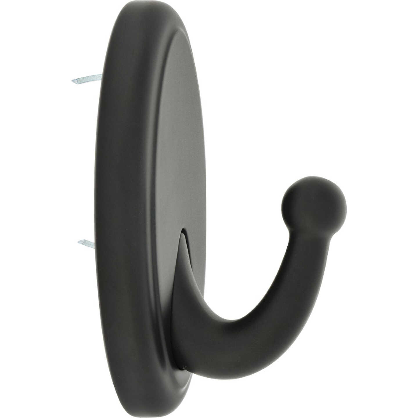 Hillman High and Mighty 25 Lb. Capacity Oil Rubbed Bronze Oval Decorative Hook Image 1