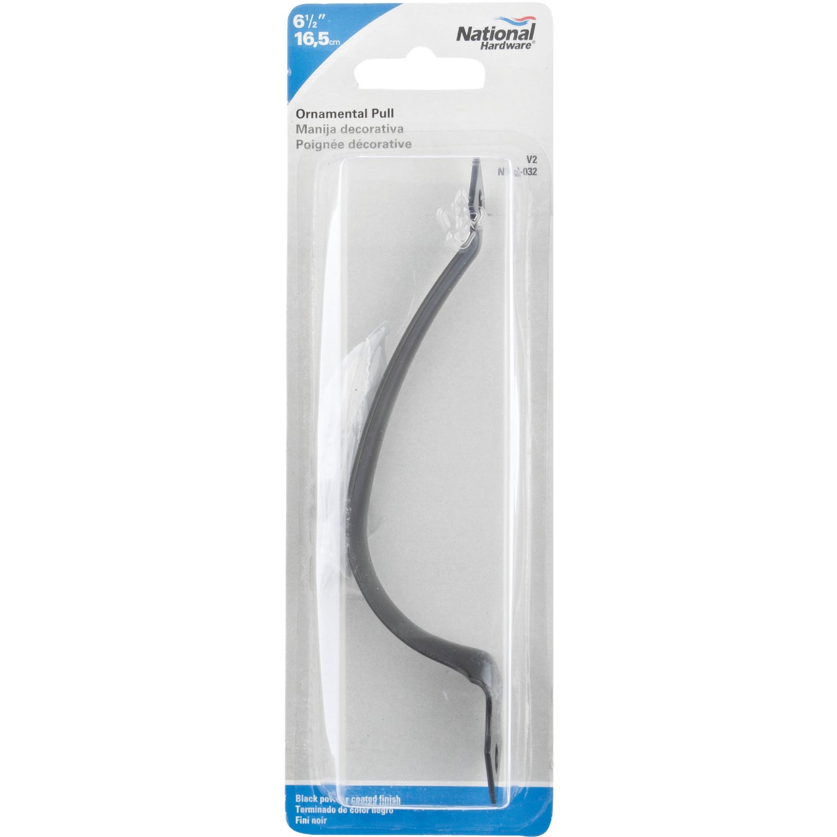 National Hardware 6-1/2 In. Black Ornamental Gate Pull Image 2