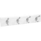 High and Mighty 18 In. 30 Lb Capacity White Hook Rail Image 1