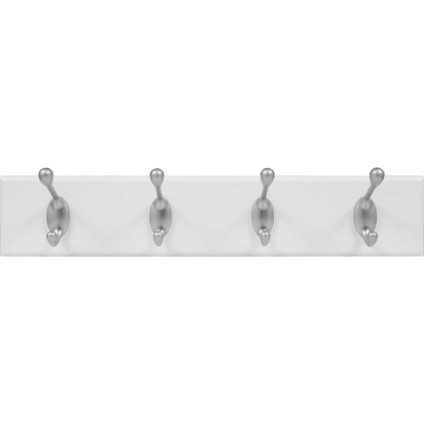 High and Mighty 18 In. 30 Lb Capacity White Hook Rail Image 2