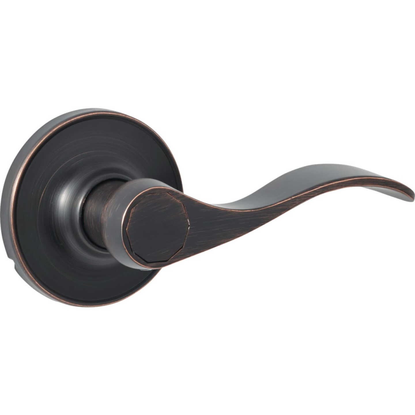 Steel Pro Oil Rubbed Bronze Wave Passage Door Lever Image 1