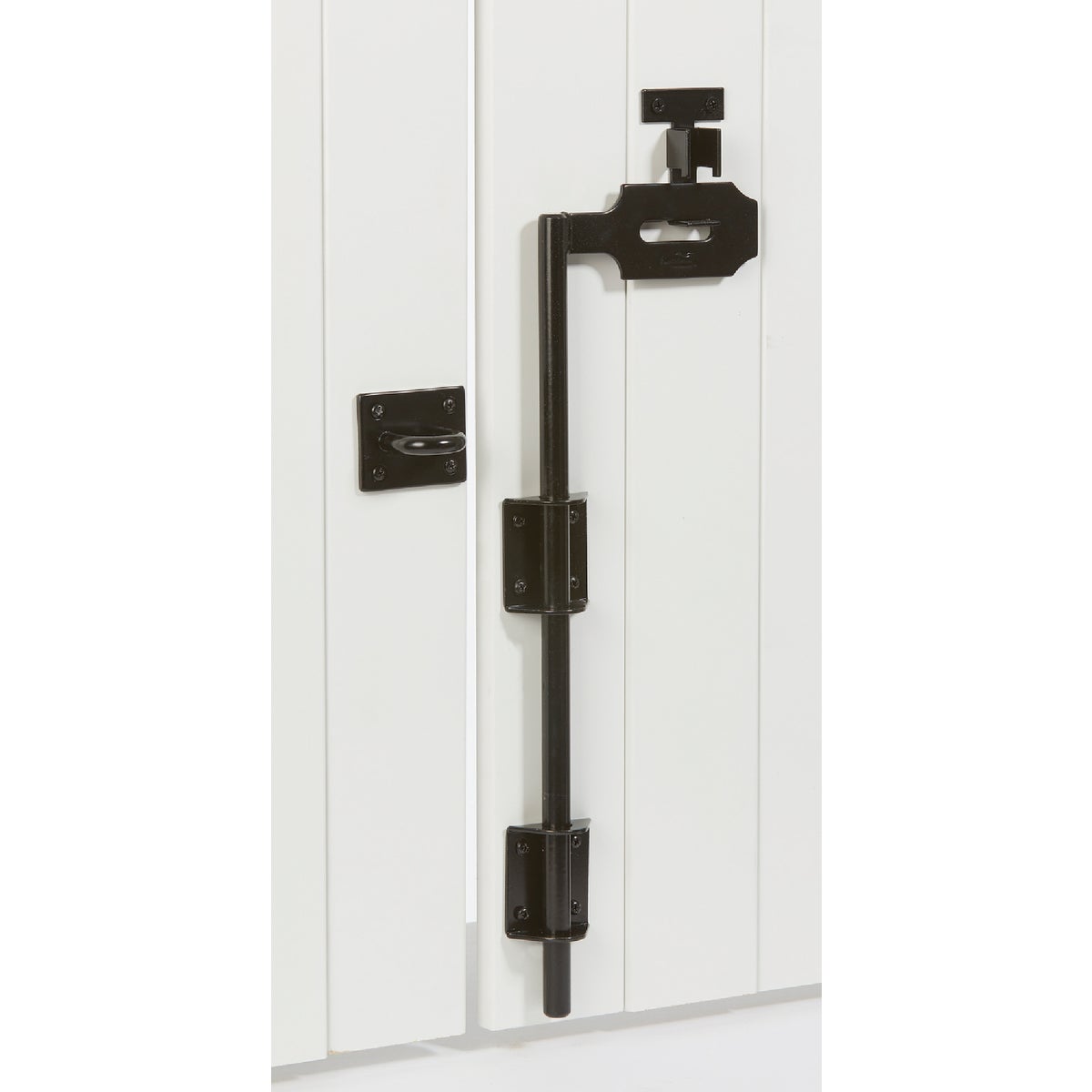 National Hardware 5/8 In. X 18 In. Black Steel Lock Cane Bolt Image 2