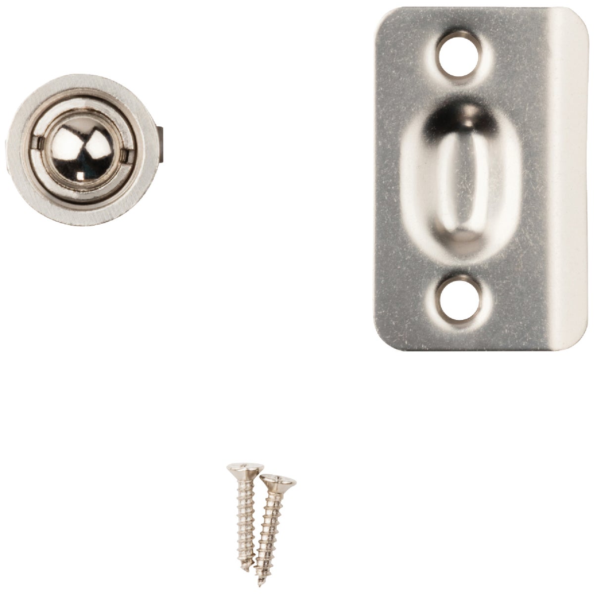 National Hardware Satin Nickel Drive-In Ball Catch Image 4
