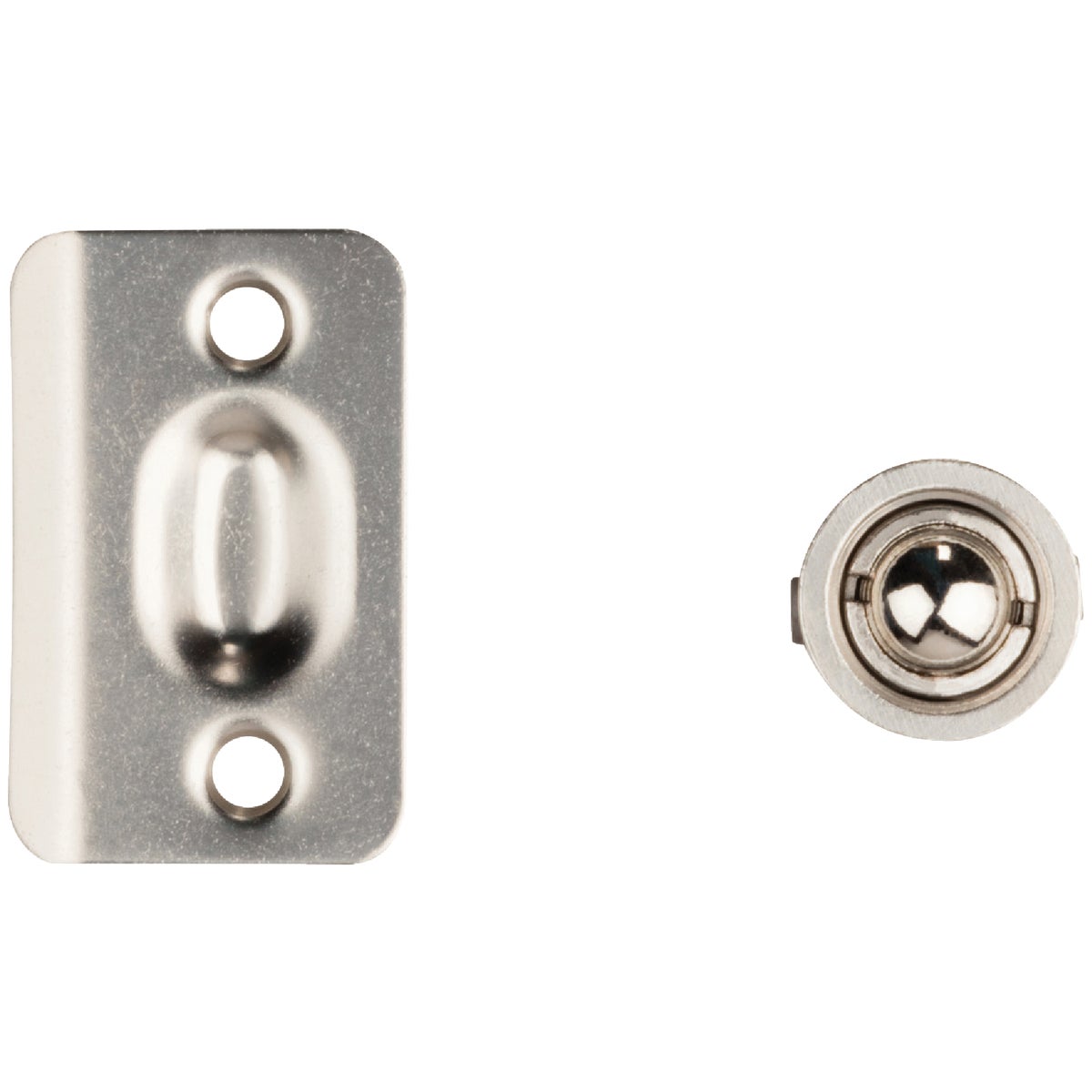 National Hardware Satin Nickel Drive-In Ball Catch Image 3