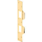 Defender Security Polished Brass 1-5/8 In. Heavy-Gauge High Security Strike Plate Image 2