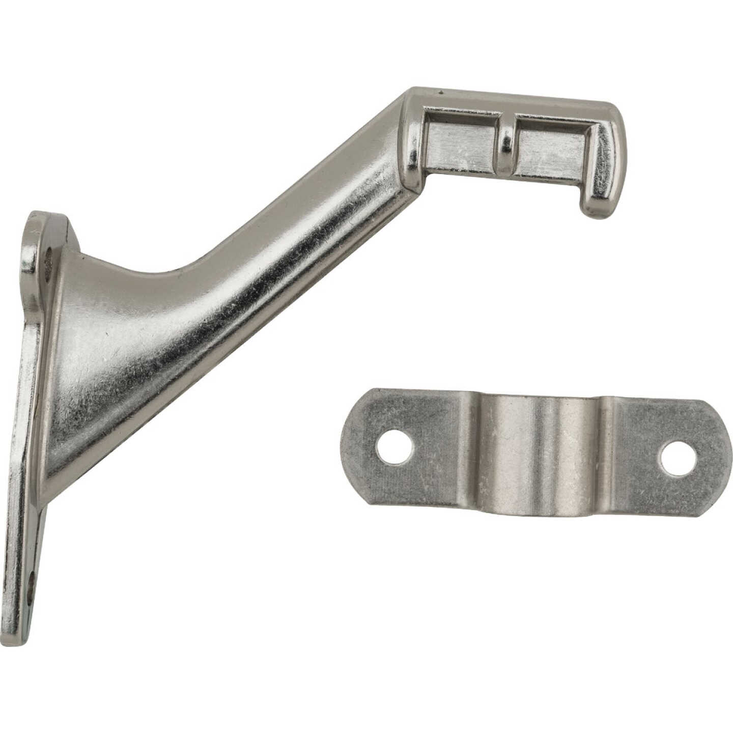 National Hardware Satin Nickel Aluminum Handrail Bracket Image 2