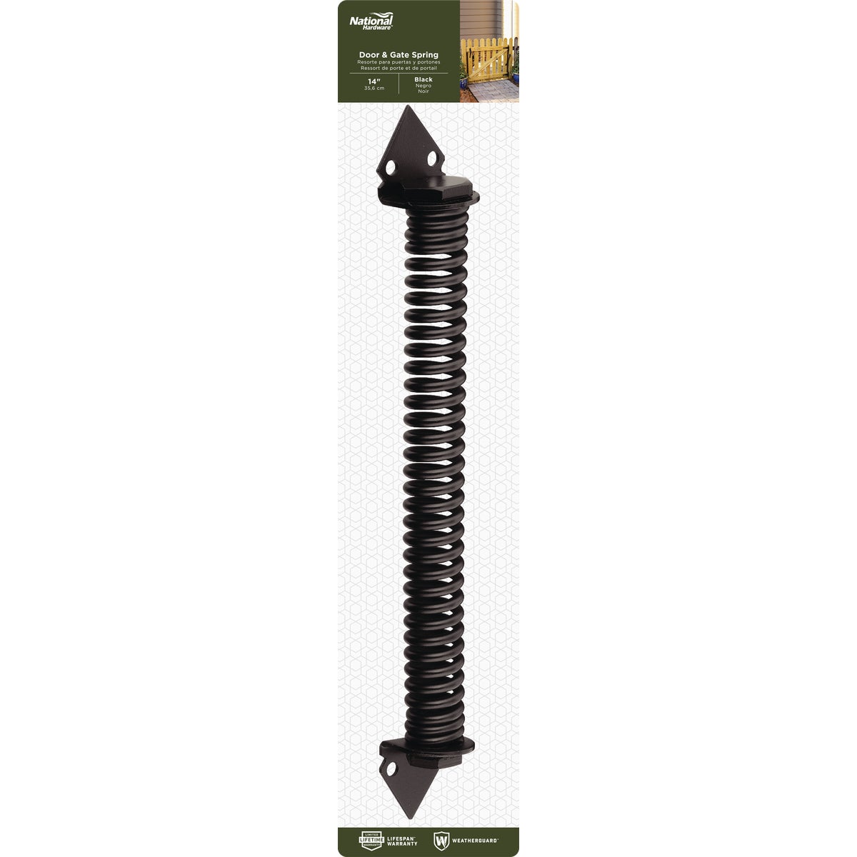 National Hardware 14 In. Black Cold Rolled Steel Gate Spring Image 2