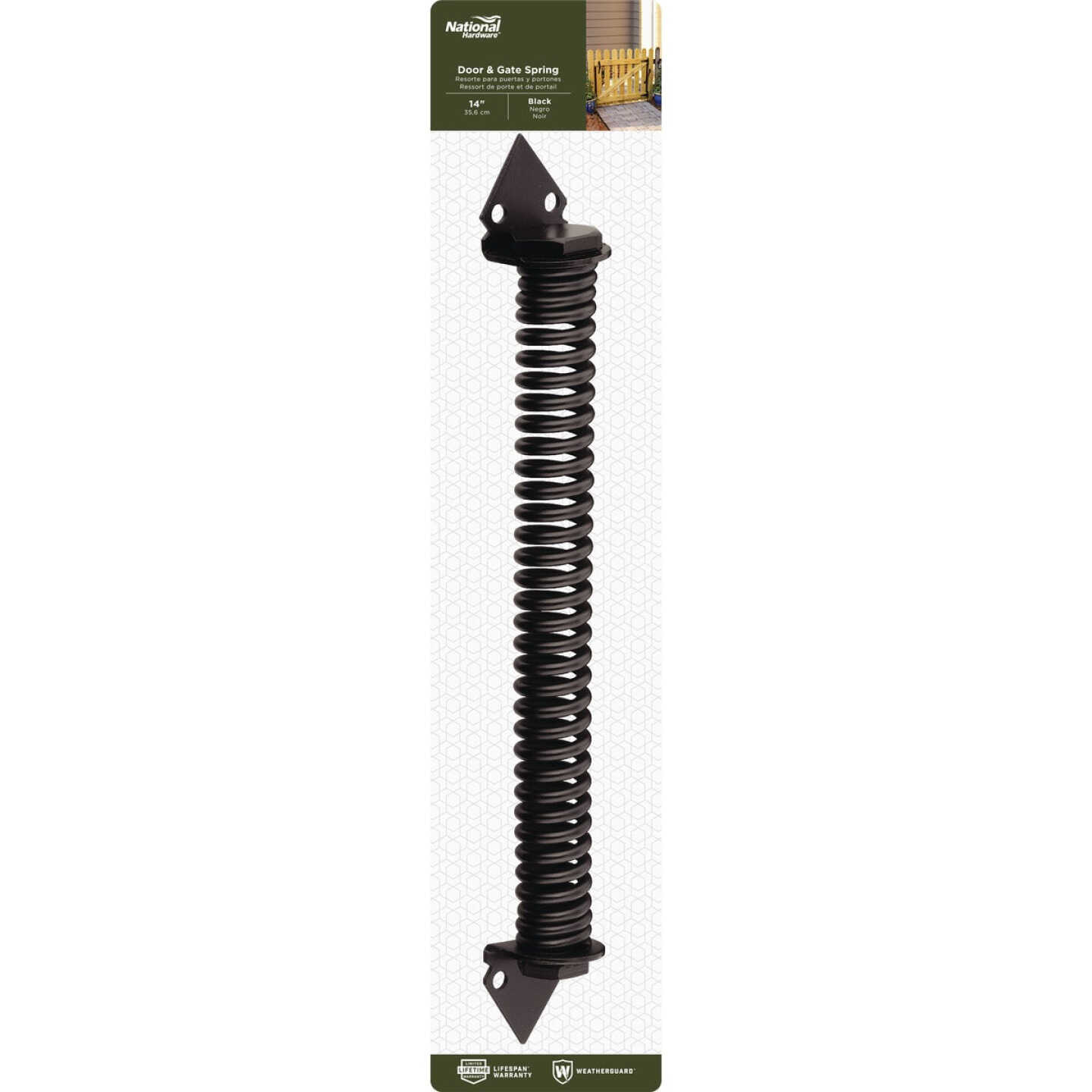 National Hardware 14 In. Black Cold Rolled Steel Gate Spring Image 2