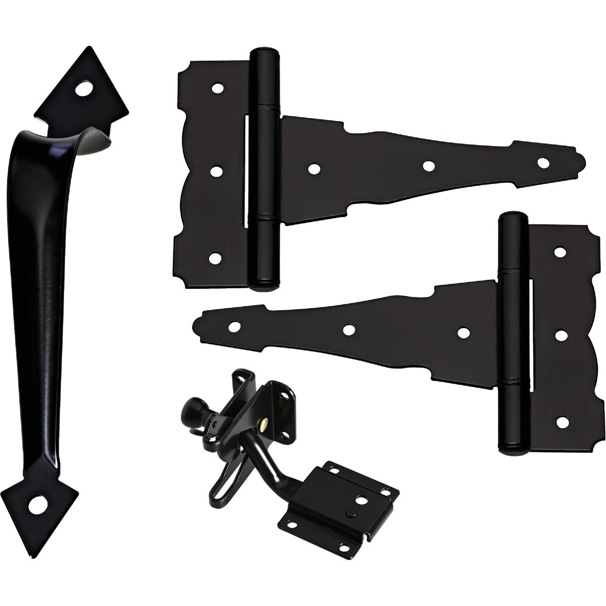 National Hardware Black Decorative Gate Kit