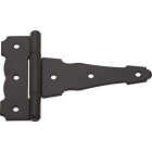 National Hardware 4 In. Black Ornamental Reversible T-Hinge Image 1