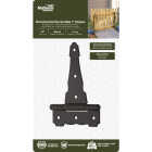 National Hardware 4 In. Black Ornamental Reversible T-Hinge Image 2