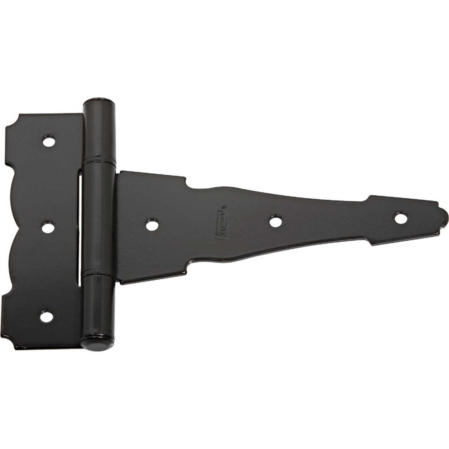 National Hardware 6 In. Black Ornamental Reversible T-Hinge Image 1