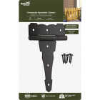 National Hardware 6 In. Black Ornamental Reversible T-Hinge Image 2