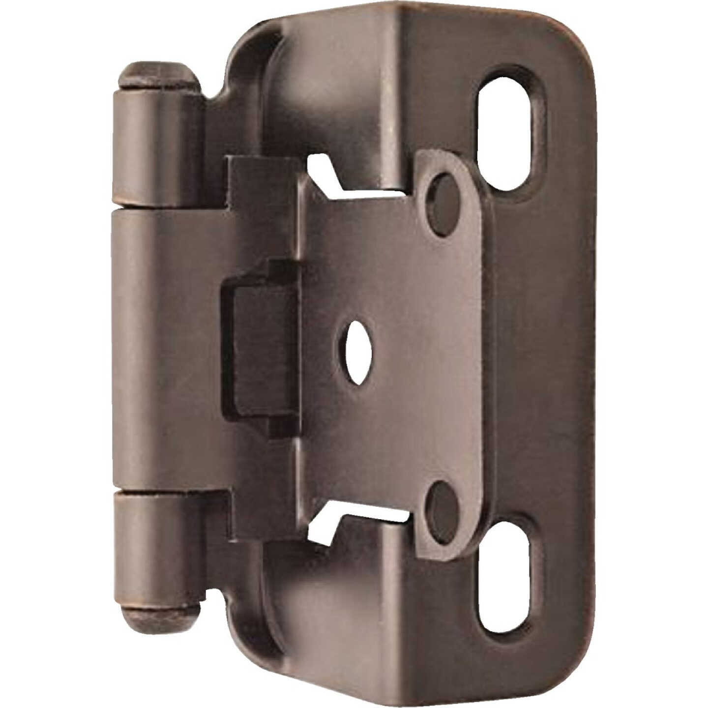 Amerock Oil Rubbed Bronze Self-Closing Partial Wrap Overlay Hinge (2-Pack) Image 1