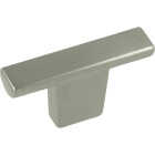 Laurey Cosmopoplitan T-Shaped 2 In. Satin Nickel Cabinet Knob Image 1