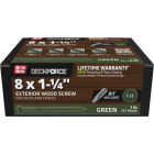 Grip-Rite DeckForce PrimeGuard Nano #8 x 1-1/4 In. Star Drive Green Screw (1 Lb.) Image 1