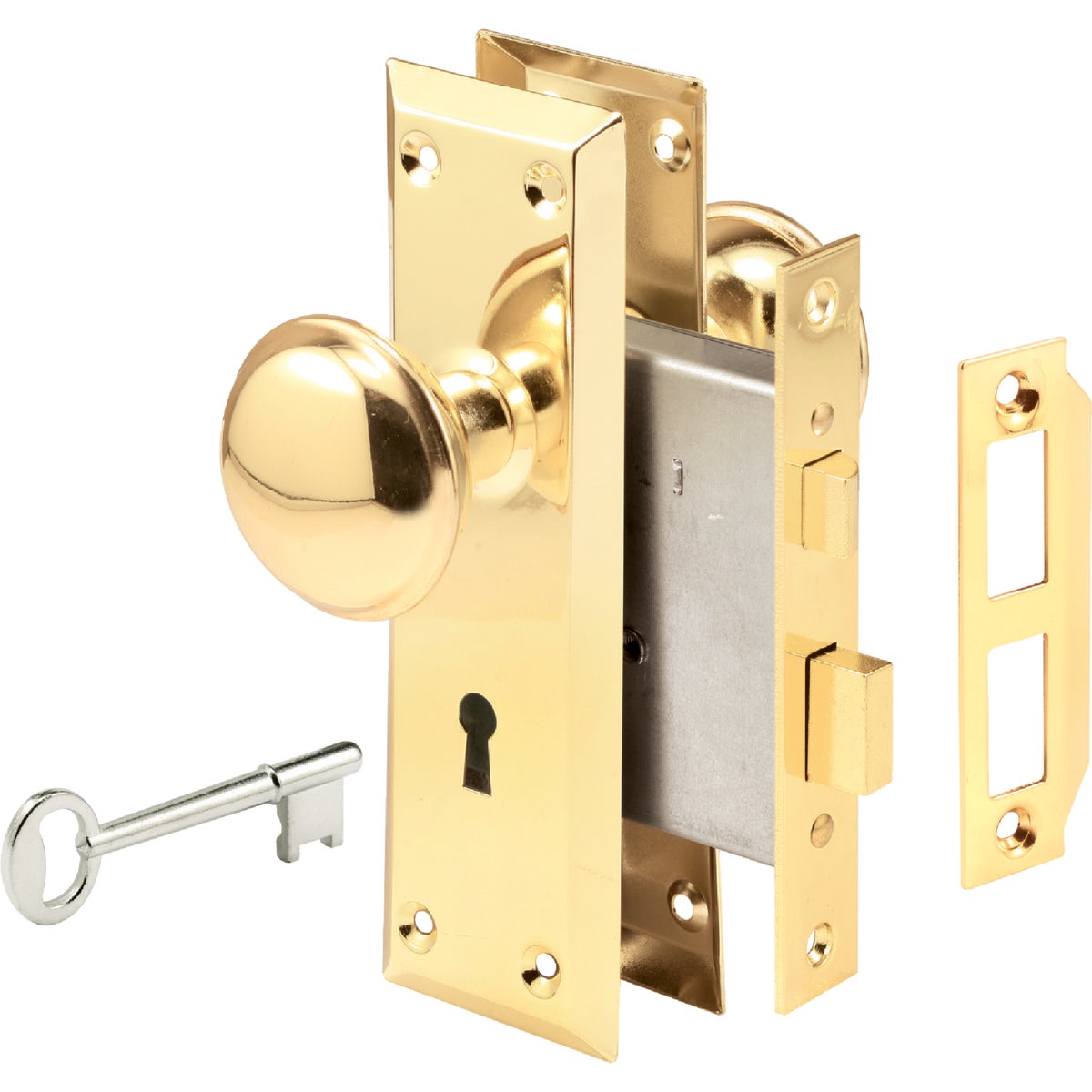 Prime Line Bit Key Mortise Lockset with Knob Image 3