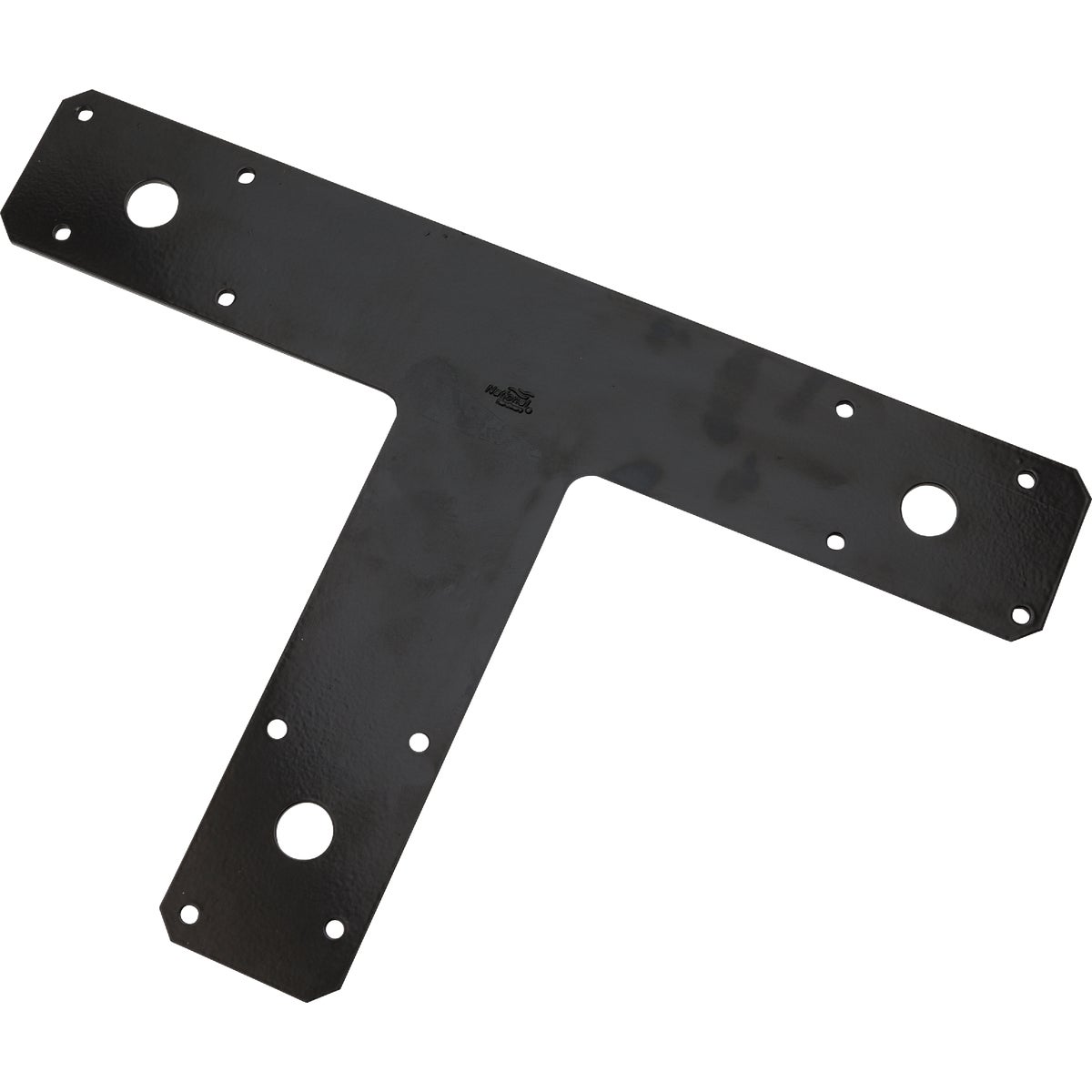 National Hardware 12 In. x 8 In. Black T-Plate