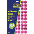 Hy-Ko 3/4 In. Pink Price Labels Image 1