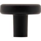Elements Gibson 1-1/4 In. Dia. Matte Black Cabinet Knob Image 3