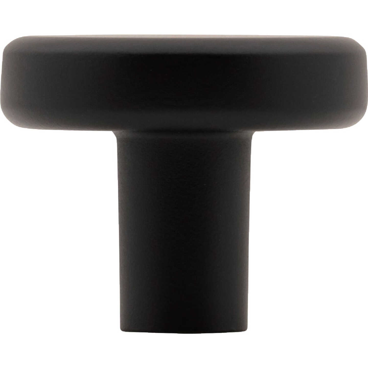 Elements Gibson 1-1/4 In. Dia. Matte Black Cabinet Knob Image 3