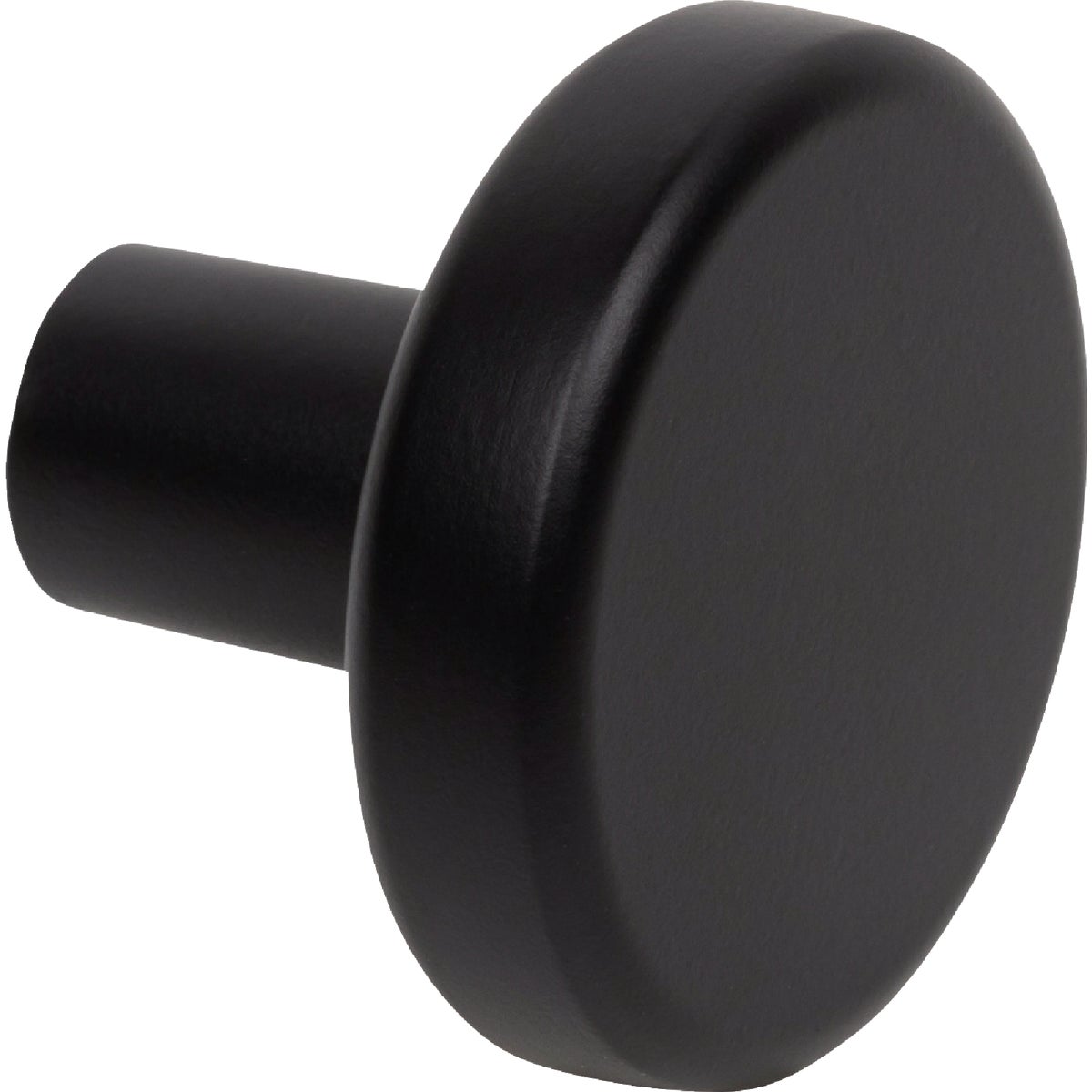 Elements Gibson 1-1/4 In. Dia. Matte Black Cabinet Knob Image 2