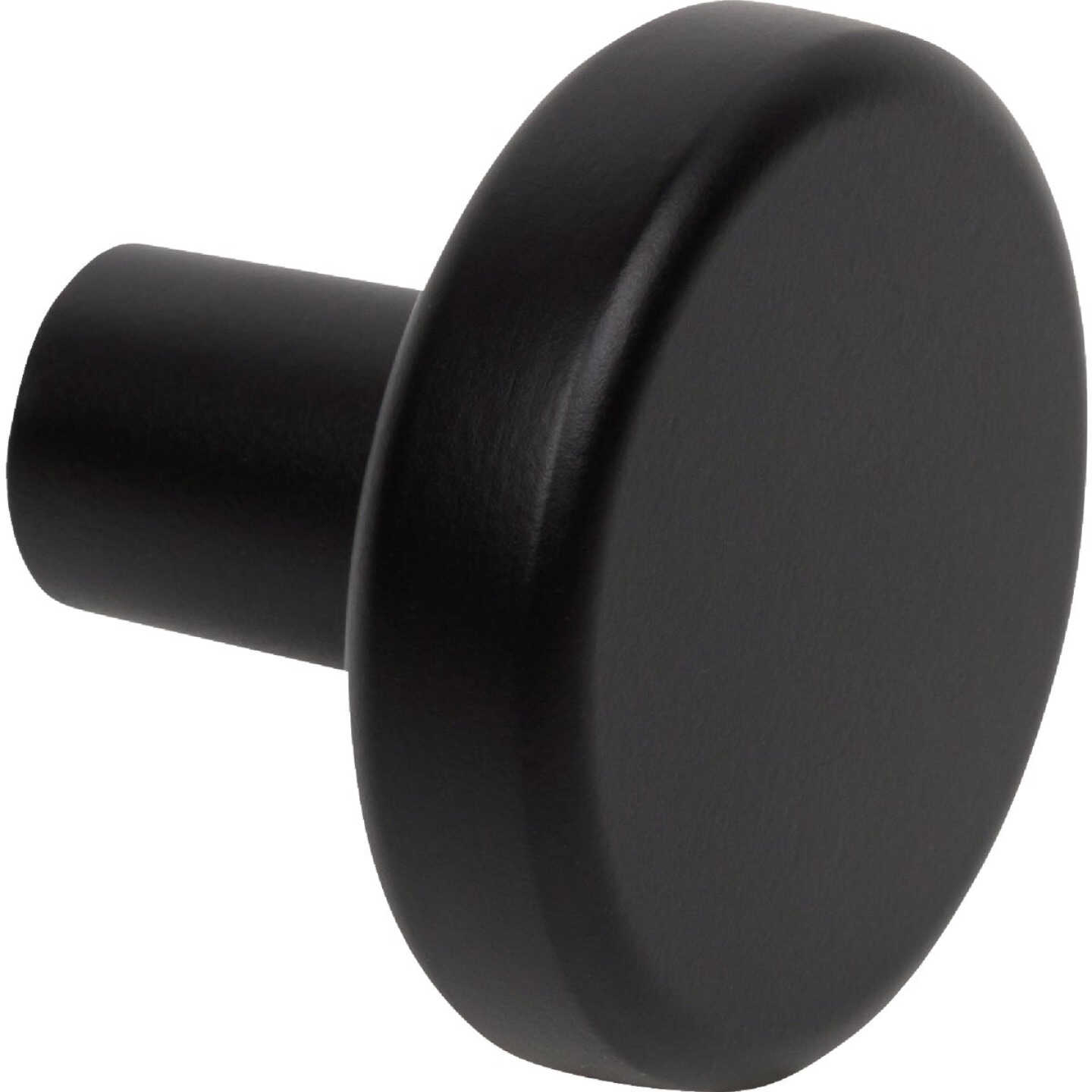 Elements Gibson 1-1/4 In. Dia. Matte Black Cabinet Knob Image 2
