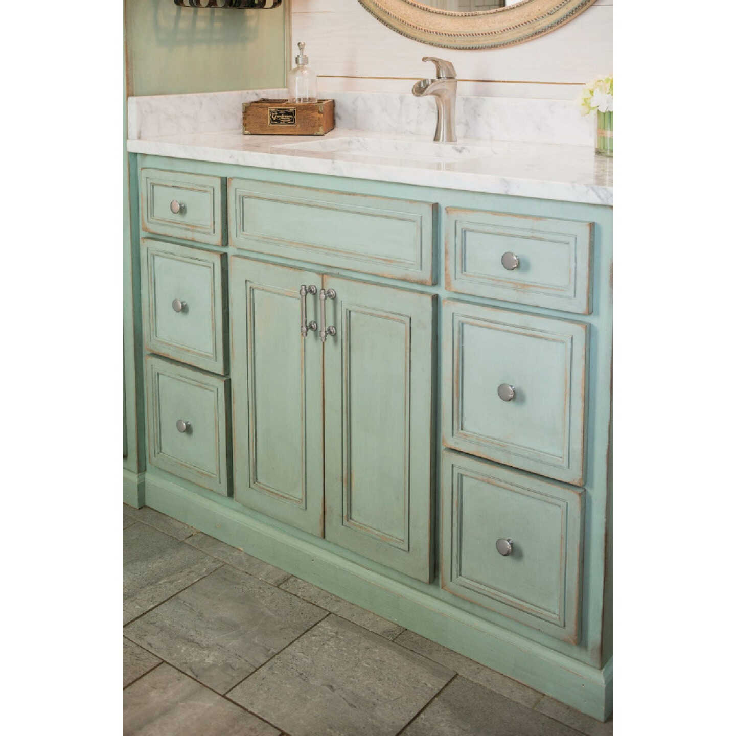 KasaWare 4" Overall Length Beveled Edge Satin Nickel Bar Pull (2-Pack) Image 2