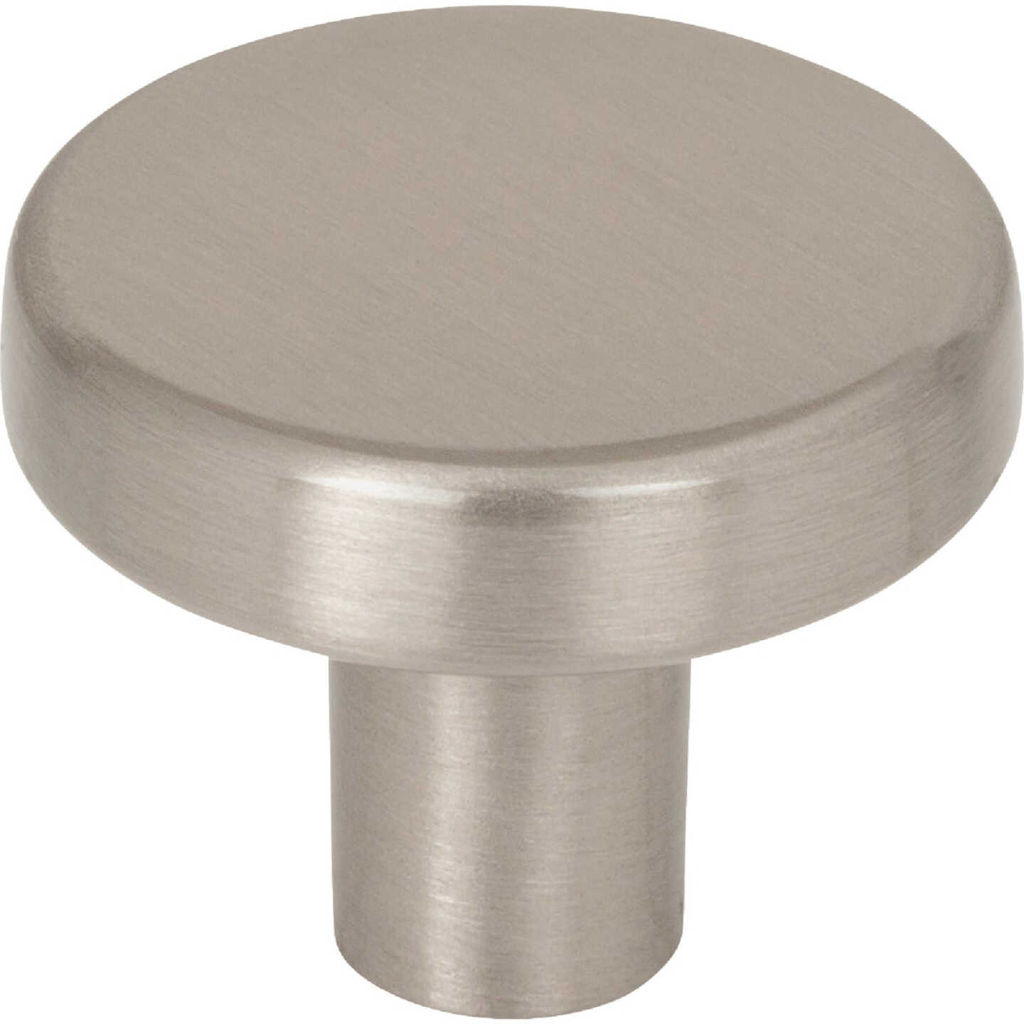 Elements Gibson 1-1/4 In. Dia. Satin Nickel Cabinet Knob Image 1