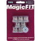Magic Sliders Magic Fit .55 In. - .70 In. Round Slider (8-Pack) Image 2