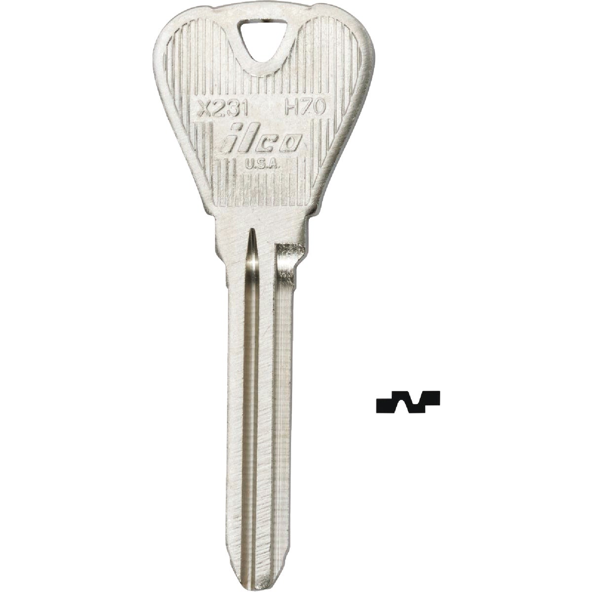 ILCO Ford Aspire Automotive Key H70 / X231 (10-Pack)