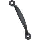 National Hardware 4-3/4 In. Black Door Pull Image 1