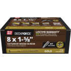Grip-Rite DeckForce PrimeGuard Nano #8 x 1-5/8 In. Star Drive Gold Screw (1 Lb.) Image 1