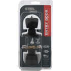 Steel Pro Matte Black Tulip Entry Door Knob Image 2