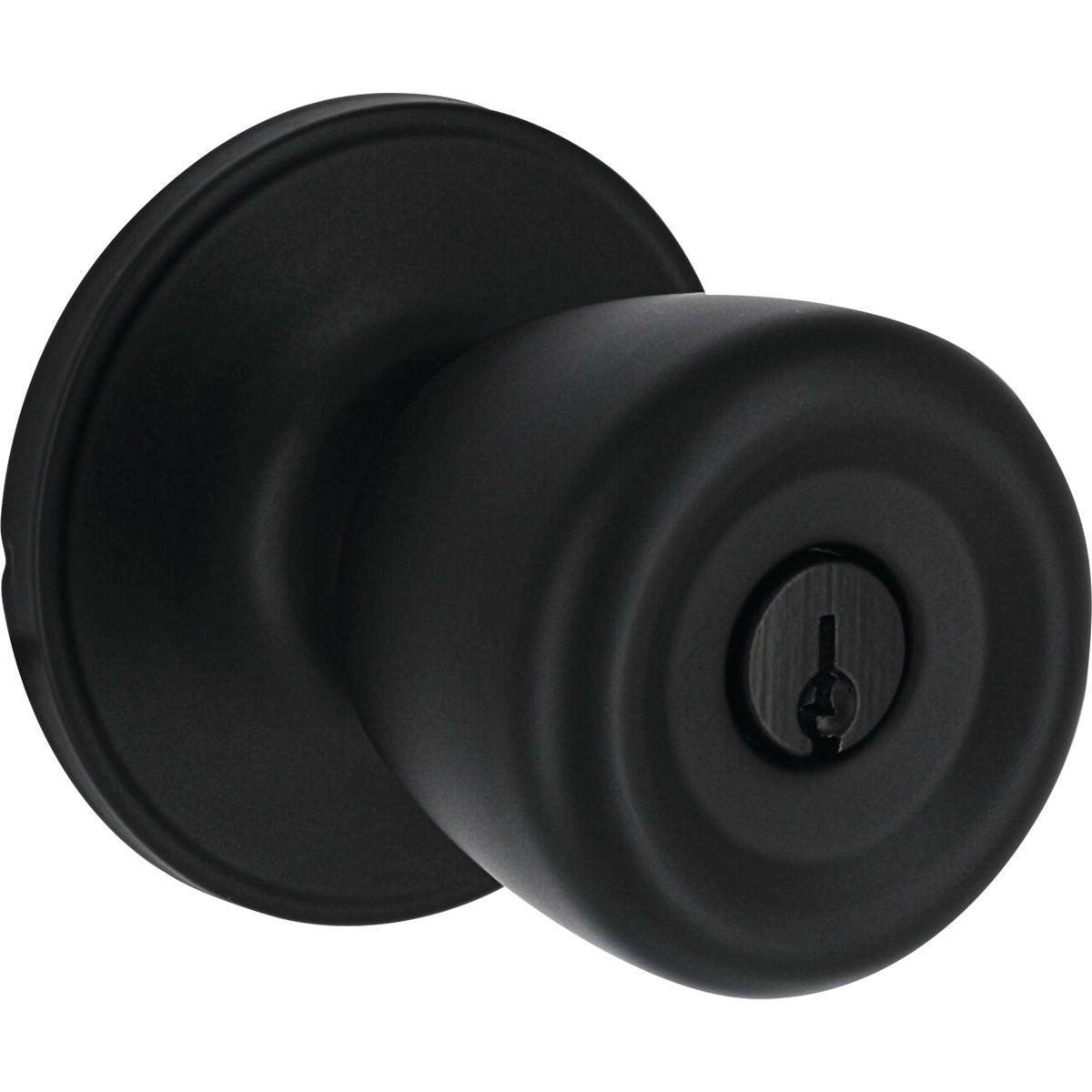 Steel Pro Matte Black Tulip Entry Door Knob Image 1