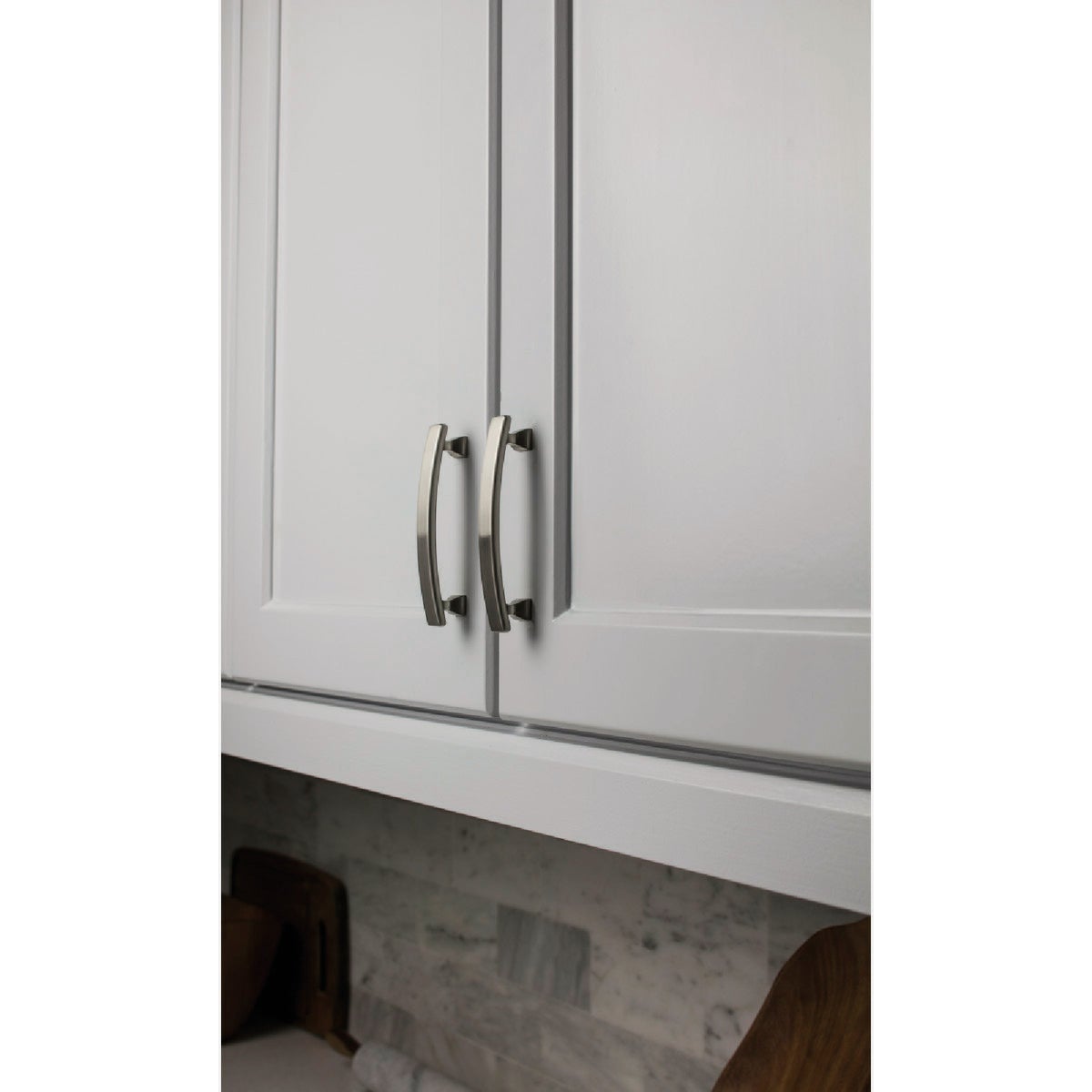 KasaWare 4 In. Overall Length Satin Nickel Flared Foot Square Pull (2-Pack) Image 2