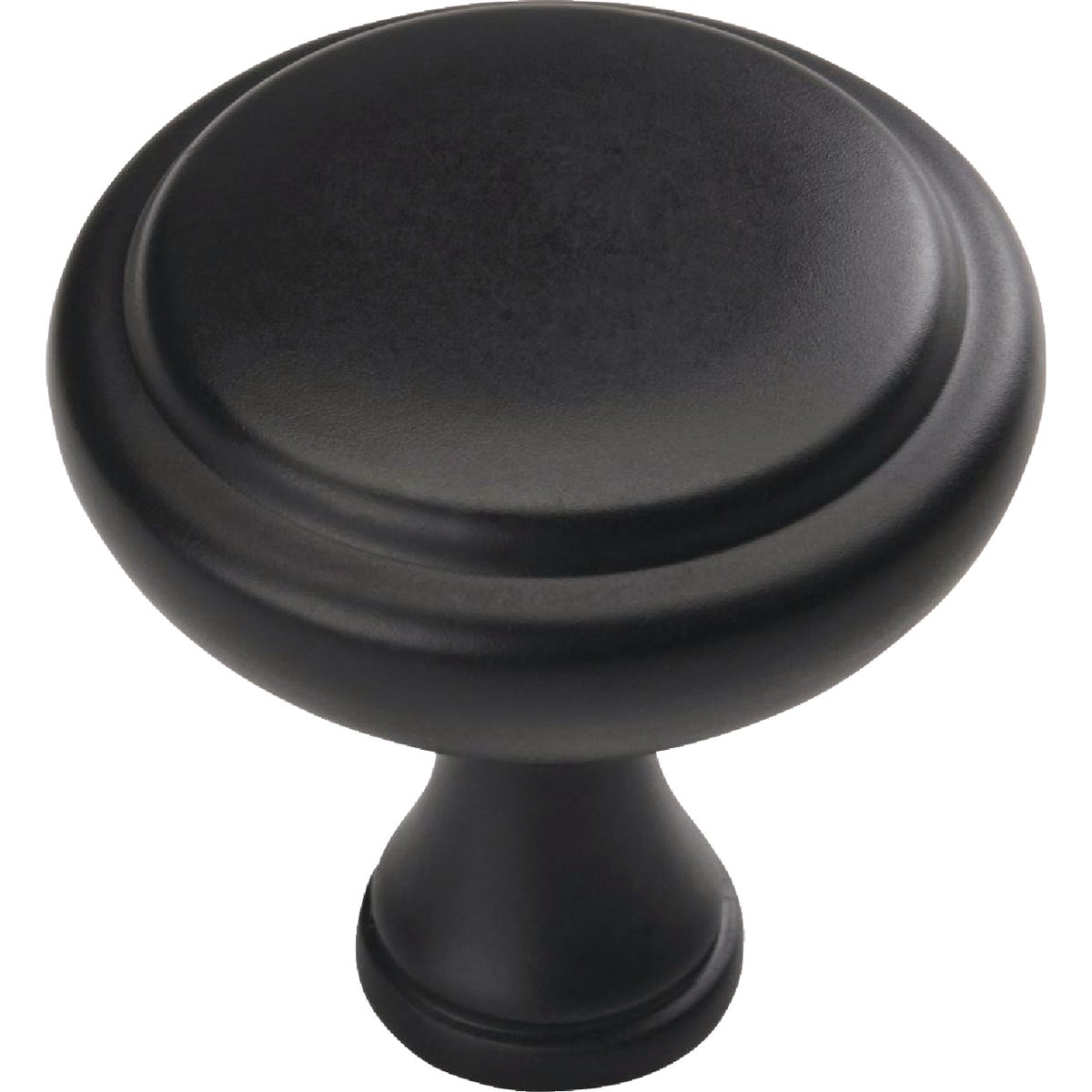 Amerock Arden 1.25 In. Dia. Round Matte Black Cabinet Knob (6-Pack) Image 1