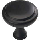 Amerock Arden 1.25 In. Dia. Round Matte Black Cabinet Knob (6-Pack) Image 1