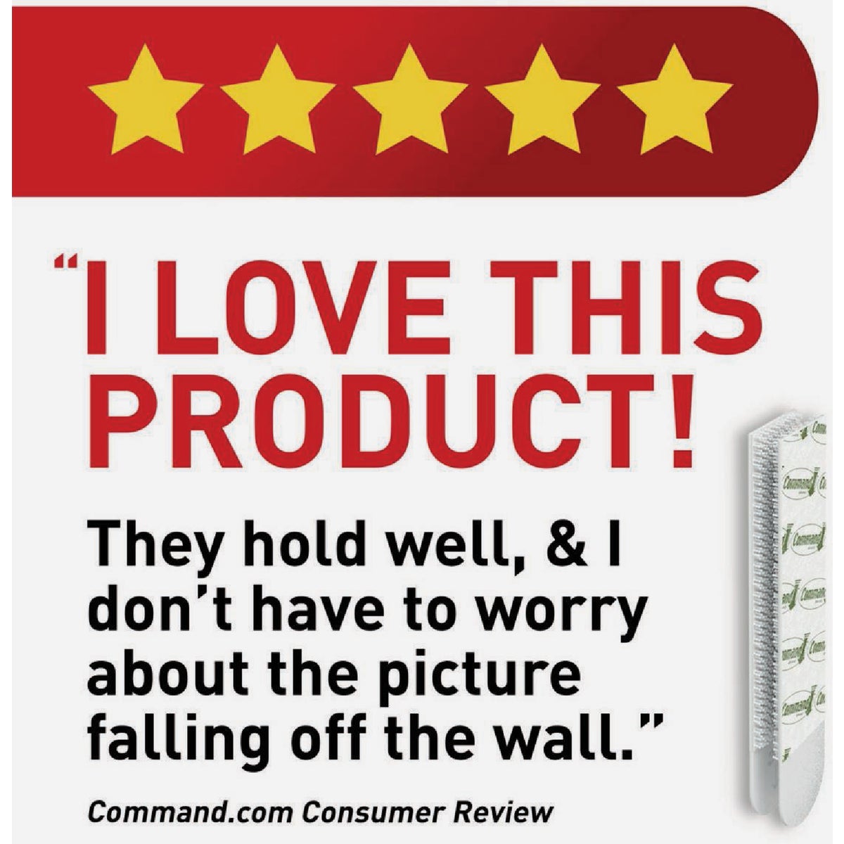 Command White Medium Adhesive Strips, 4 Strips Image 3