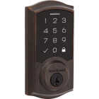 Kwikset SmartCode 270 Traditional Touchpad Electronic Deadbolt With SmartKey, Venetian Bronze Image 1