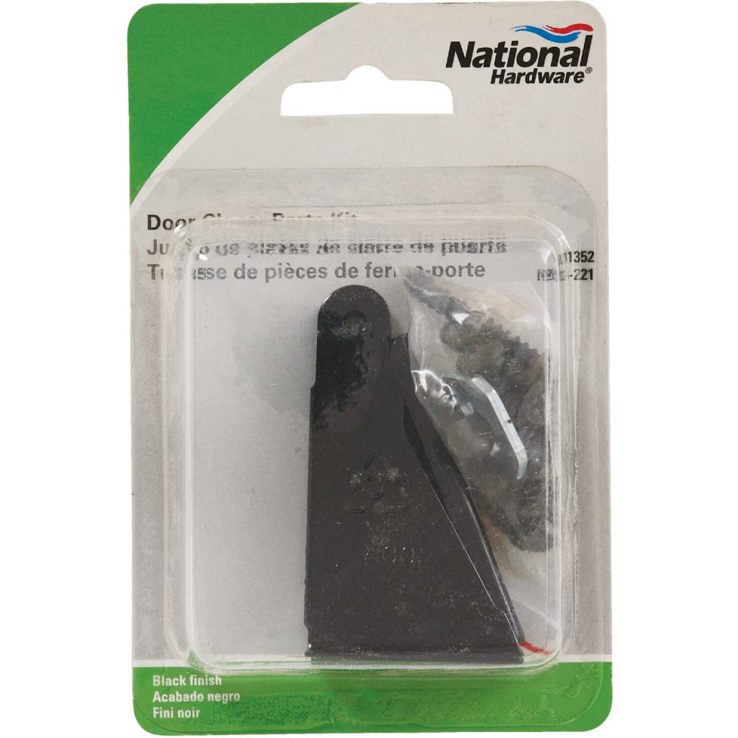 National Hardware Black Jamb Bracket Image 2