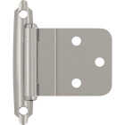 Amerock 3/8 In. Polished Chrome Inset Self Closing Face Mount Cabinet Hinge (2-Pack) Image 1