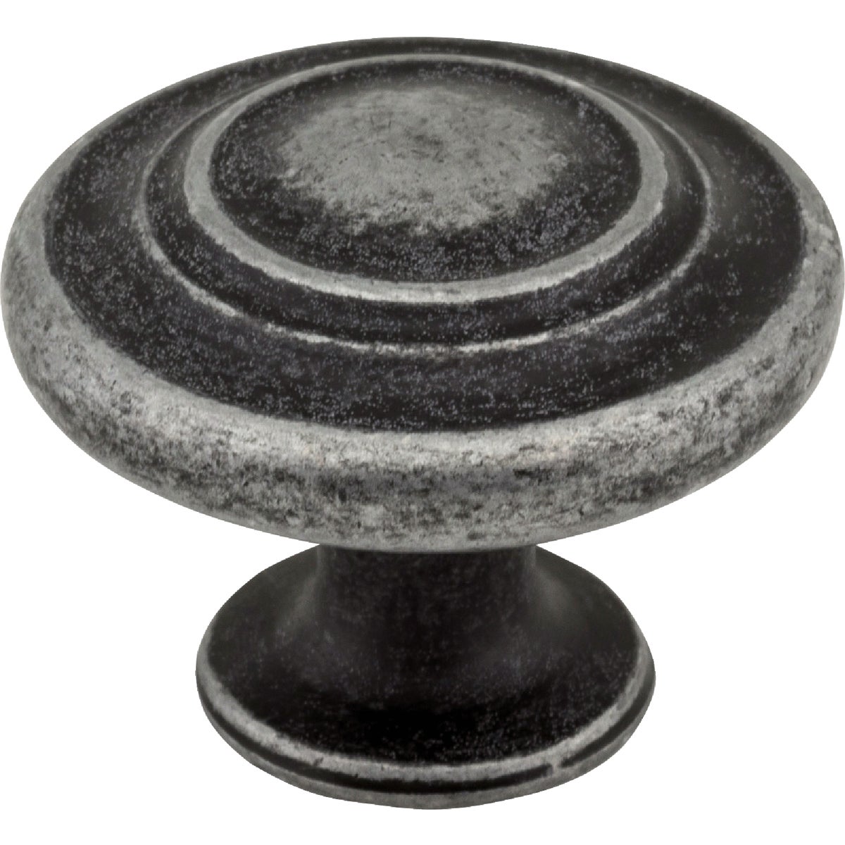 Elements Arcadia 1-5/16 In. Diameter Distressed Antique Silver Round Cabinet Knob