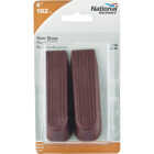 National Hardware 4 In. Brown Wedge Door Stop (2-Pack) Image 2