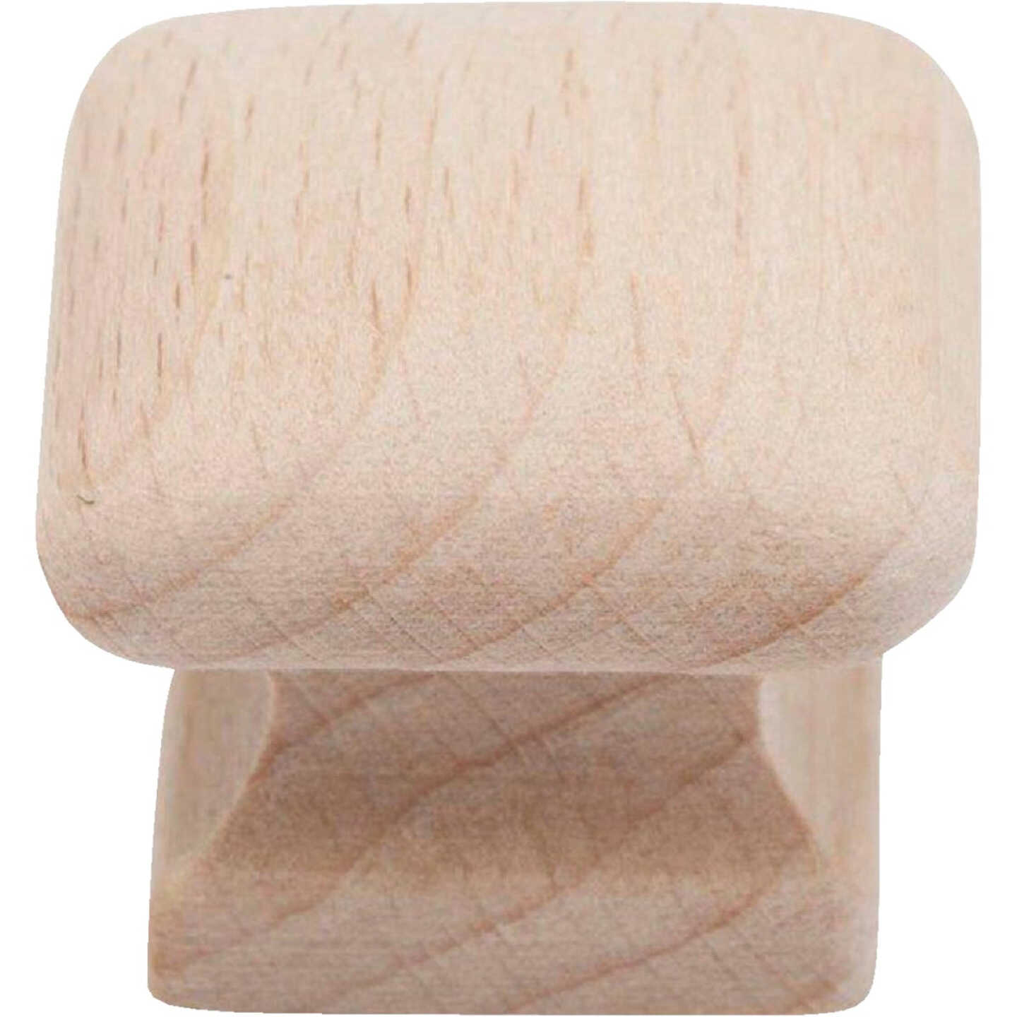 Do it Wood Hardwood Square 1 In. Cabinet Knob, (2-Pack) Image 1