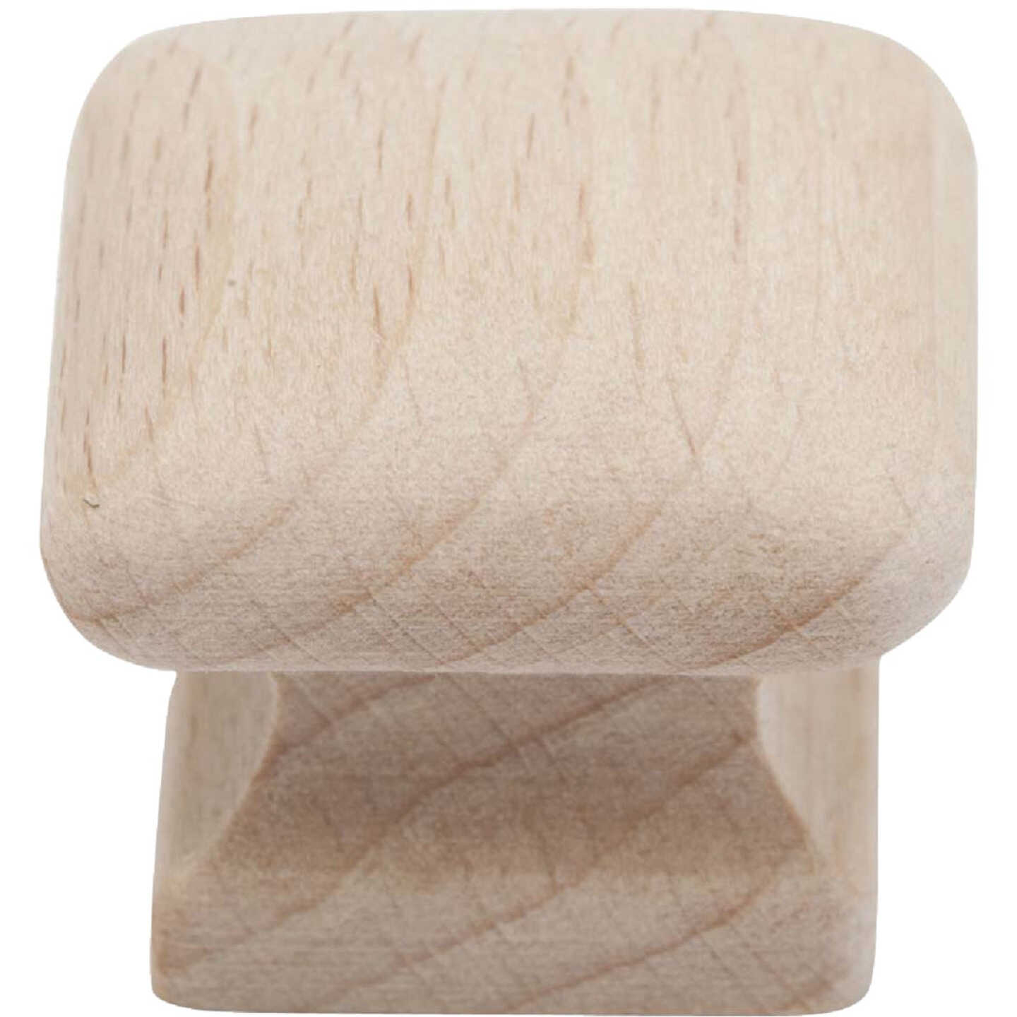 Do it Wood Hardwood Square 1-1/2 In. Cabinet Knob, (2-Pack) Image 1
