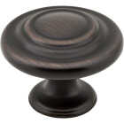 Elements Arcadia 1-5/16 In. Brushed Oil Rubbed Bronze Round Cabinet Knob Image 1
