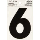 Hy-Ko Vinyl 3 In. Reflective Adhesive Number Six Image 1